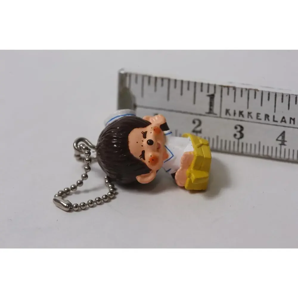 1979 Sekiguchi Monchhichi Row Boat Sailor Keychain Mini Charm ~ 260826-WH 1252